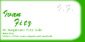 ivan fitz business card